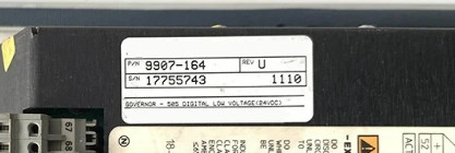 Woodward 9907-164 ψηφιακός κυβερνήτης +24 Vdc στην πλατφόρμα 1A 505