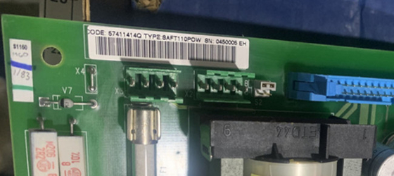 ABB SAFT 110 POW 57411414 Διοικητικό συμβούλιο ηλεκτροπαραγωγής σε αποθεματισμό Νέο 57411414