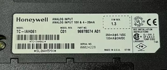 TC-IAH061 Honeywell Experion Αναλογική μονάδα εισόδου PCL Μονάδα σε απόθεμα