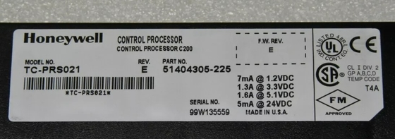 TC-PRS021 Honeywell Control Processor Module C200 Module DCS Parts PLC Module Ηλεκτρονική μονάδα ελέγχου