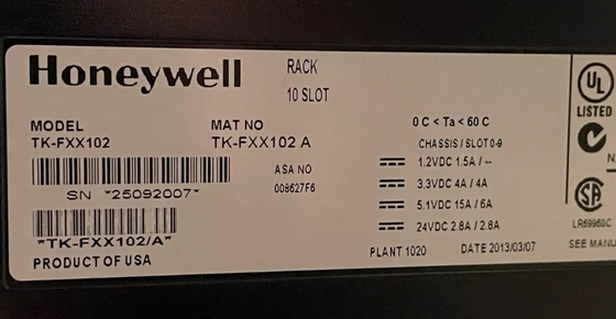 TK-FXX102 Honeywell 10 Slot Rack Chassis I/O Module PLC Module DCS Μέρη