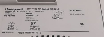 CC-PCF901 Honeywell 9 Port FTE Control Firewall Module ολοκαίνουργιο σε αποθεματισμό
