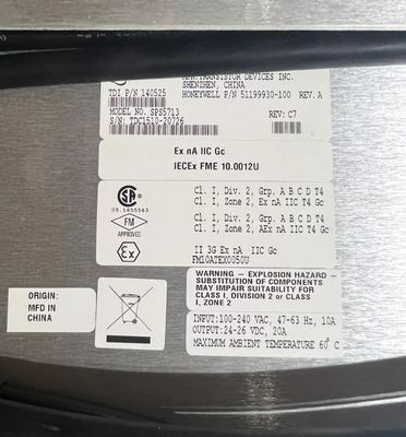 51199930-100 Χάνιγουελ Κεντρικό ράφι Συστήματα ελέγχου PLC ράφι τροφοδοσίας