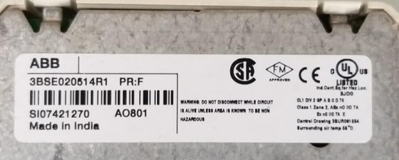 ABB AO801 3BSE020514R1 Αναλογική μονάδα εξόδου 8 κανάλια