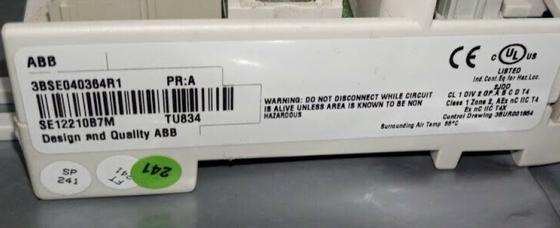 ABB TU834 3BSE040364R1 Επεκτεινόμενη μονάδα I/O Τερματισμός μονάδας PLC μονάδα
