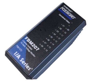 Το Foxboro FBM207 Monitor τάσης / Contact Sense Input Modules υποστηρίζει 16 διακριτά σήματα εισόδου