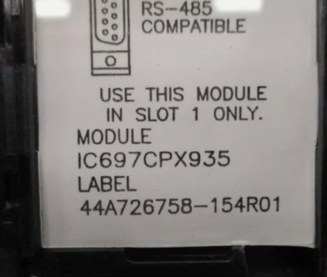 IC697CPX935 GE Single Slot CPU με τρεις σειριακές θύρες 32 Bit Κεντρική μονάδα επεξεργασίας πλωτών σημείων