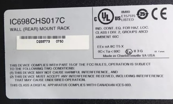 IC698CHS017 GE PACSystems RX7i Racks 17 Slot Προσωπική μονάδα επεξεργασίας και ρυθμίσεις I/O