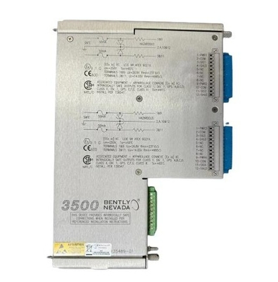 3500/42M-05-00 135489-02 Bently Nevada Μονάδα I/O με εσωτερικά εμπόδια Εσωτερικά τερματισμοί 2 X Prox/Accel