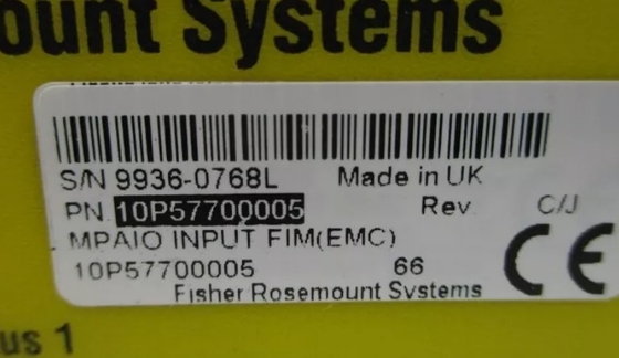 10P57700005 Emerson Interface Board Αναλγική είσοδος 16 σημείο 4-20 mA