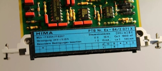 F6204 HIMA PLC Module Improve Efficiency Controller Συστήματος ελεγκτή