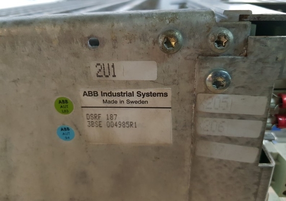 DSRF187 3BSE004985R1 ABB Advant OCS S100 Εισερχόμενο Εισερχόμενο Κάρτο αρχείο