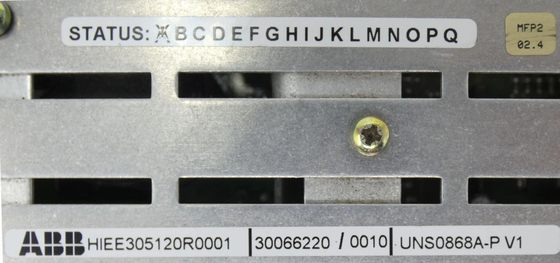 UNS0868A-P V1 HIEE305120R0001 ABB Ver. Μονάδα τροφοδοσίας