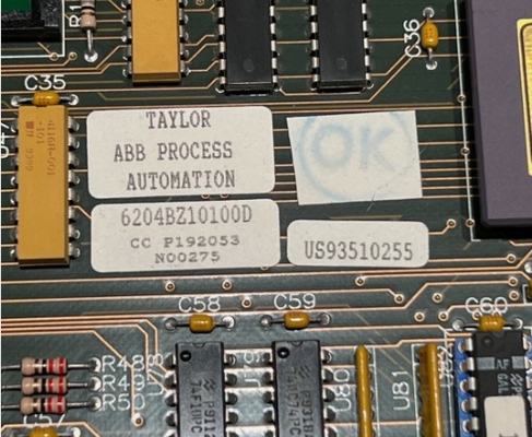 6204BZ10100D Πίνακα CPU ABB