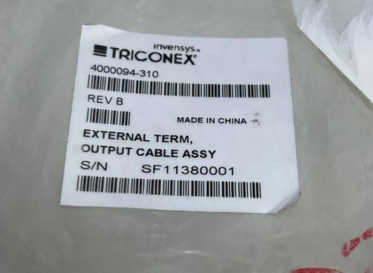 4000094-310 Invesys Triconex καλώδιο
