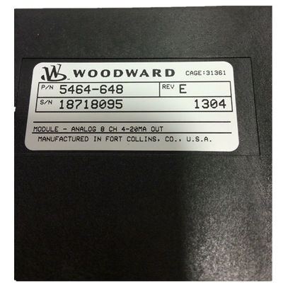 ενότητα 8 5464 648 Woodward το αναλογικό DCS PLC ενότητας καναλιών