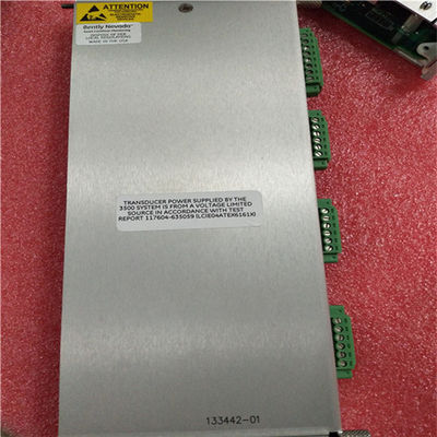 133442-01 μέρη 3500 Bently Νεβάδα I/O ενότητα ραφιών με τις εσωτερικές λήξεις 3500/50