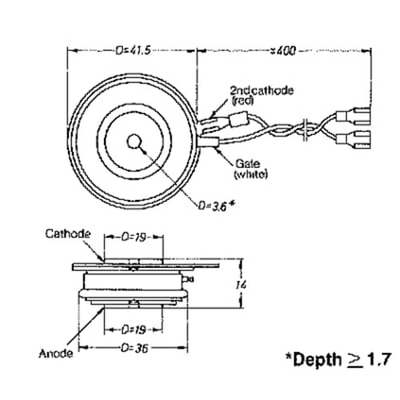 Thyristor YST2-03 P12C ABB ελεγχόμενη πυρίτιο ενότητα ys130101-AE μερών διορθωτών βιομηχανική