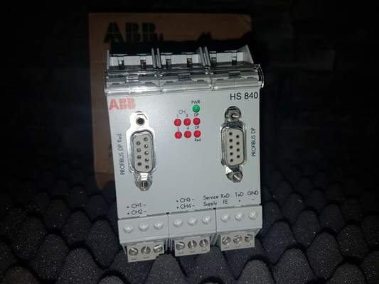 Συσκευή 4 σύνδεσης HS840 ABB PROFIBUS επικεφαλής σταθμός καναλιών με τα ανταλλακτικά 3BDH000307R0101 PLC πλεονασμού