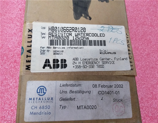Ανταλλακτικά HB010662R0120 PLC ενότητας MTA0020 ABB