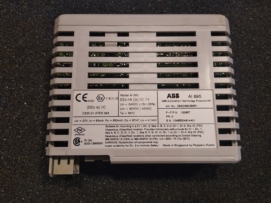 Η ΑΝΑΛΟΓΙΚΉ ΕΙΣΑΓΩΓΉ PLC AI895 3BSC690086R1 ABB ΕΊΝΑΙ ΑΡΣΕΝΙΚΌ ΕΛΆΦΙ 8 CH S800 I/O
