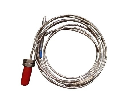 PR6424/010-100 EPRO M18 x 1.5 Με μεταλλικό σωλήνα προστασίας 40 mm μήκος μανίκι