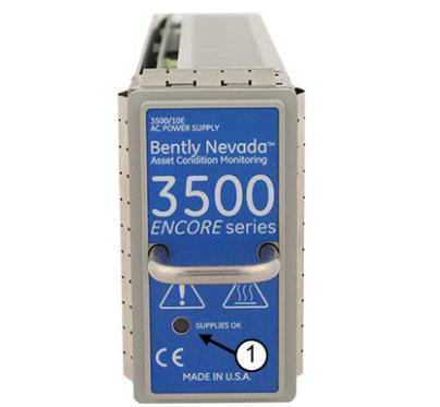 Μοντέλο τροφοδοσίας ηλεκτρικής ενέργειας της σειράς Bently Nevada 3500/10E ENCORE με καθολική είσοδο εναλλασσόμενου ρεύματος με σχεδιασμό μισού ύψους για το σύστημα 3500 ENCORE